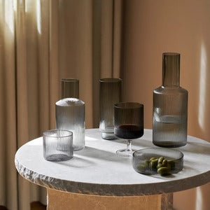 Ripple Serveringsskål 4-pakning - Smoked Grey