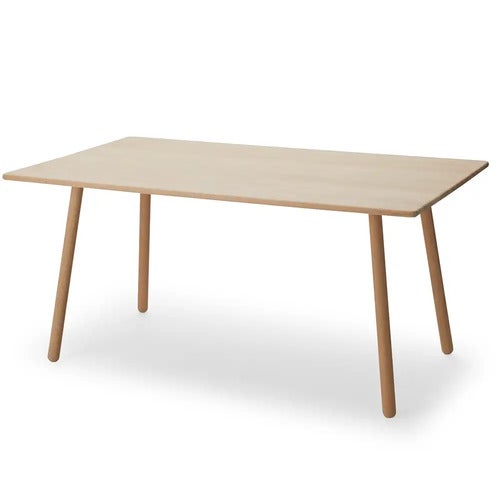 Georg Spisebord 155x90 cm Hvit såpe eik