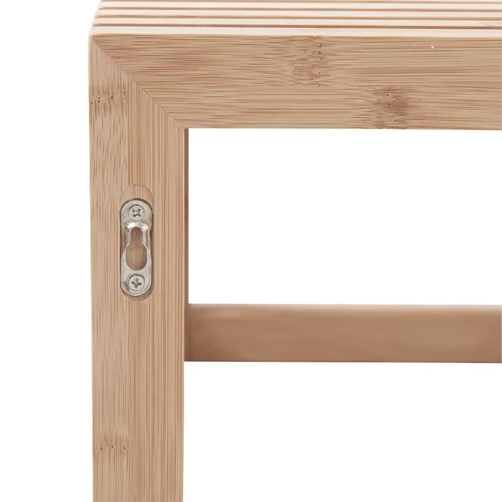 Rib Hattehylle 45 cm Bambus