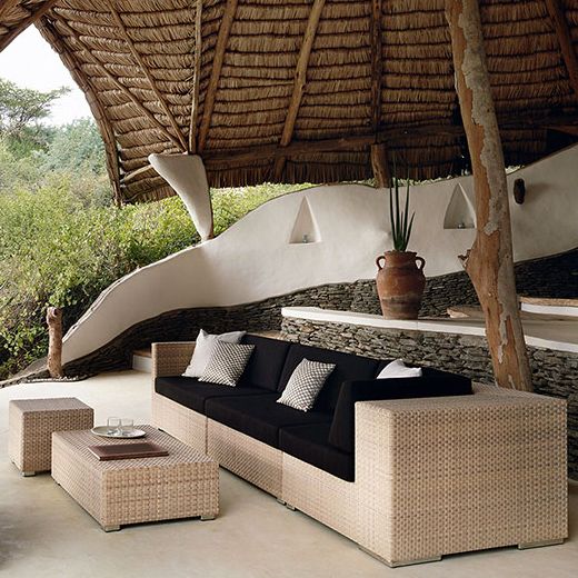 Lounge fotskammel 110 cm java 