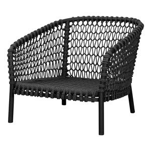 Ocean loungestol mørkegrå Soft Rope