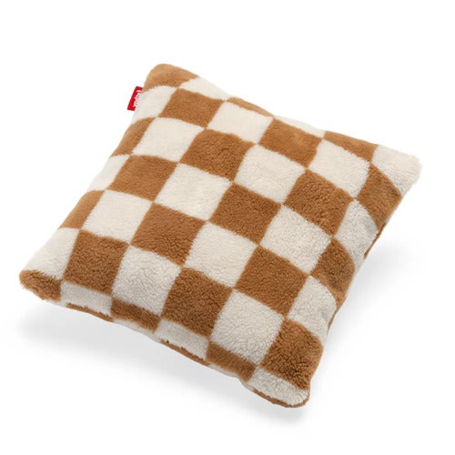 Square Pyntepute Teddy Chess Almond Creme