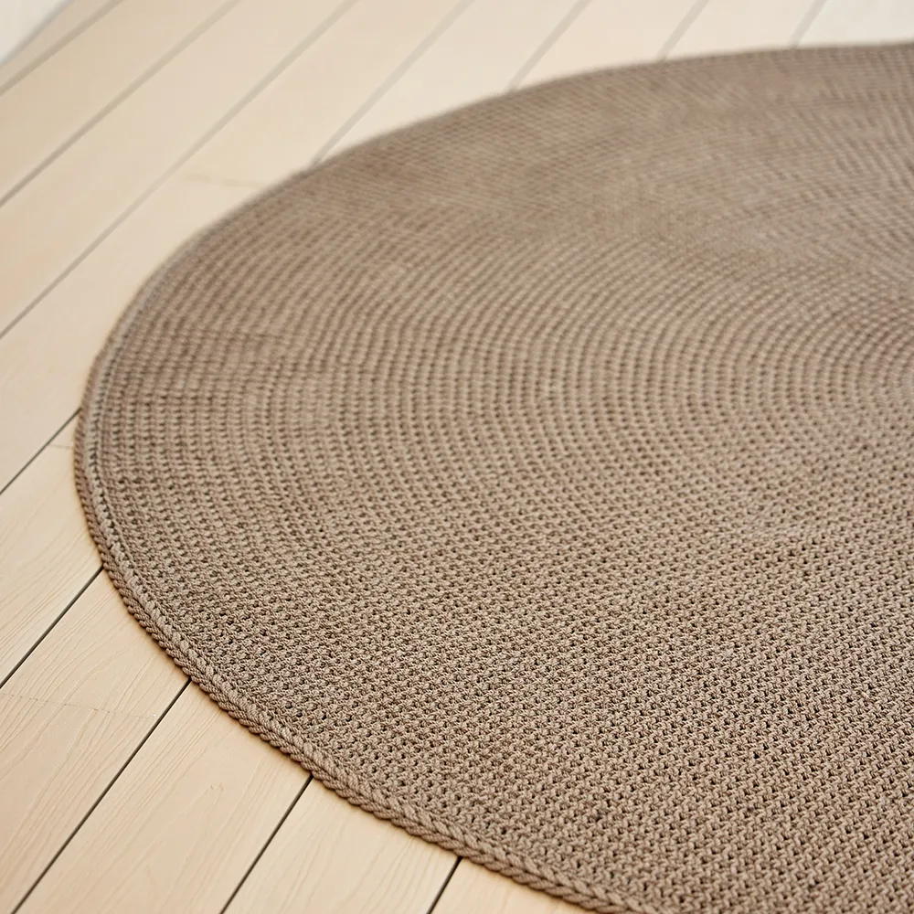 Knit Teppe 200 cm Dark sand