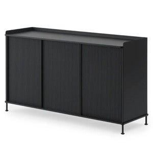 Enfold skjenk 148 x 45 cm  - Black Anthracite Black