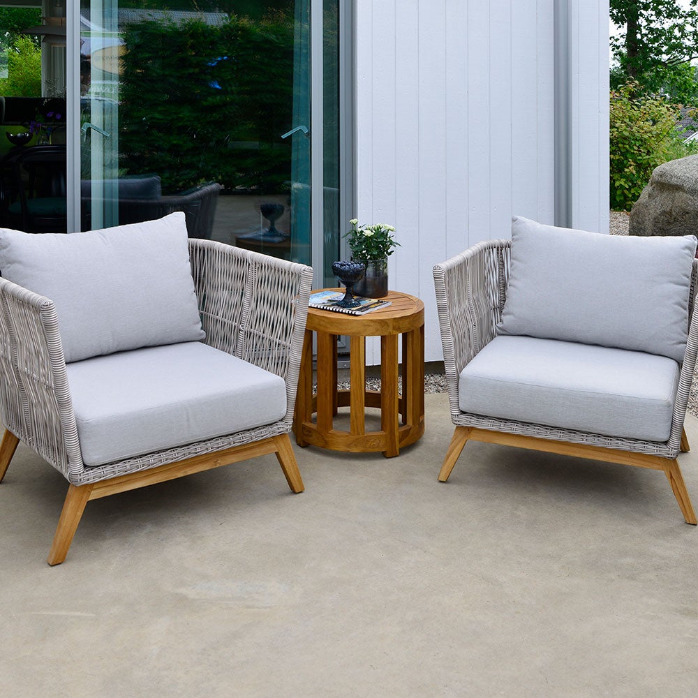 Lounge salongbord 50 cm teak