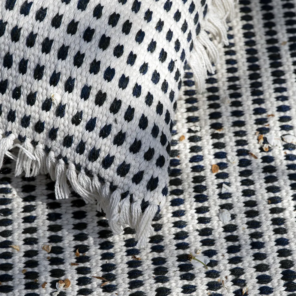 Ferm Living Way Mat - Off-White/Blue | Kjøp fra Hulténs