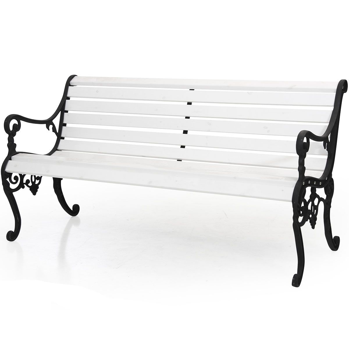 Sandvik hagesofa hvit Brafab