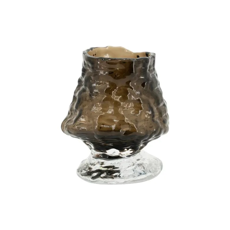 Melte small 14,5x14,5x15,5 cm Glass Brun