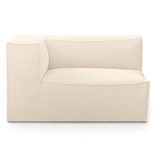 Catena Sofa Armrest Left L400 - Wool Boucle - Off-white