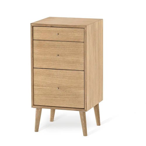 Scandi Kommode 3 skuffer i oljet eik
