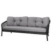 Ocean putetrekk, dark grey, til 3-seters sofa