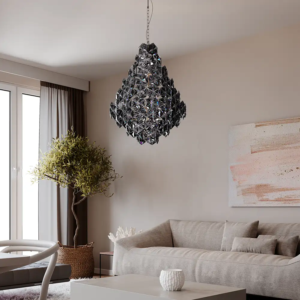 Monarque Grande Taklampe Ø58cm svart