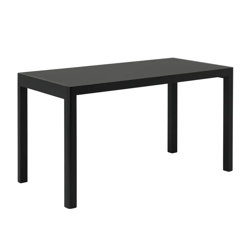 Workshop Table 65x130 cm - Black Linoleum Black