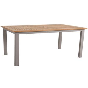 Lyon spisebord 92 x 194–252 cm kaki/teak Brafab