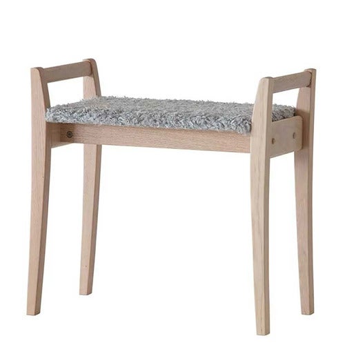 Meja Krakk Hvitoljet eik/safeskinn look Lysegrå