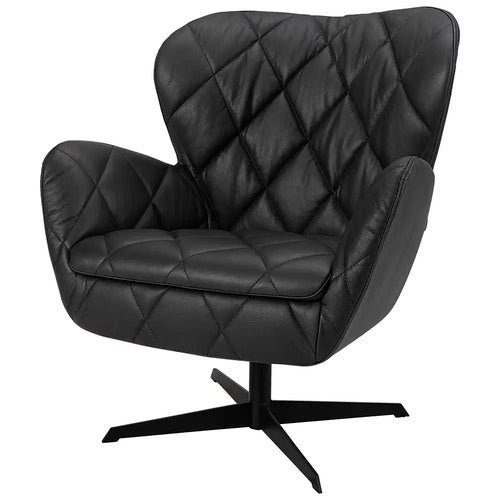 Jade lenestol Anthracite leather