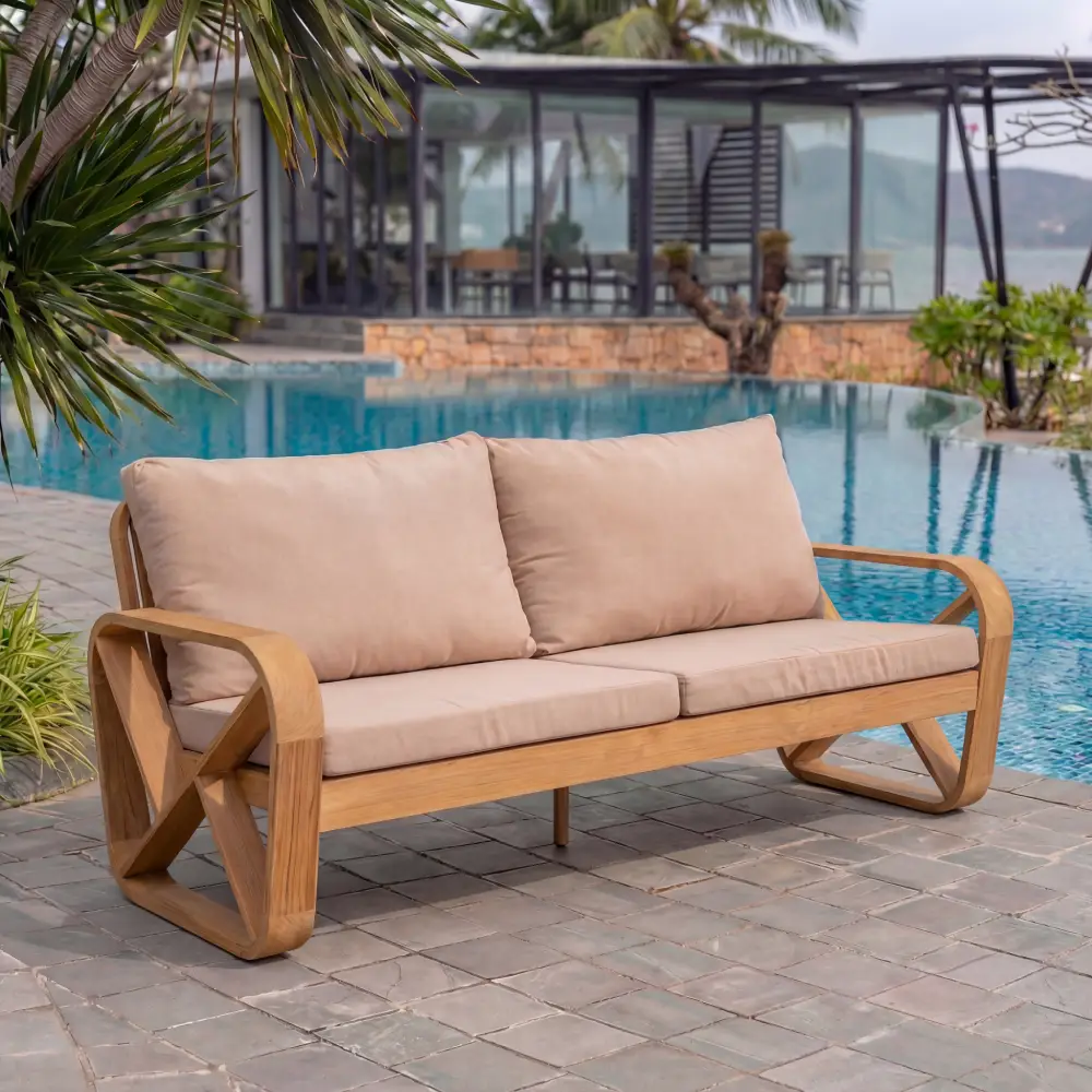 Bålamöllan 3-seter loungesofa inkl. puter blå