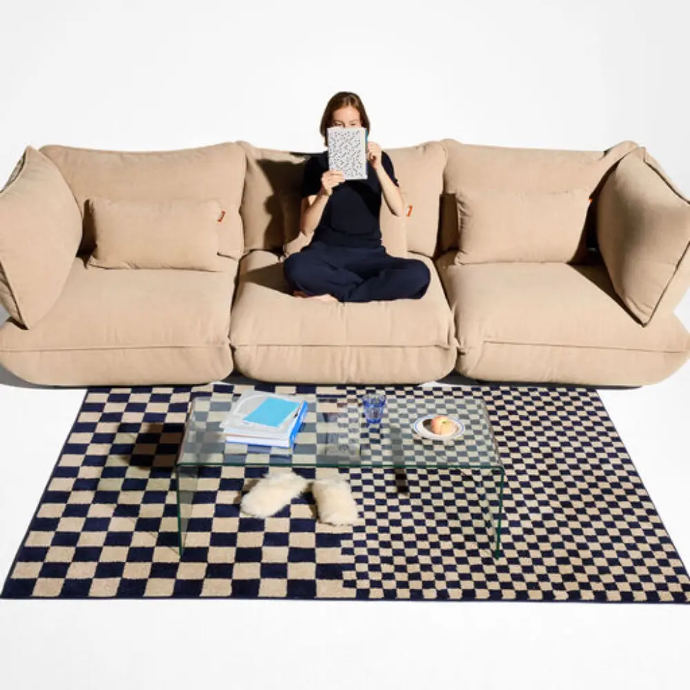 sumo sofa hjørneseksjon høyre cord recycled beige