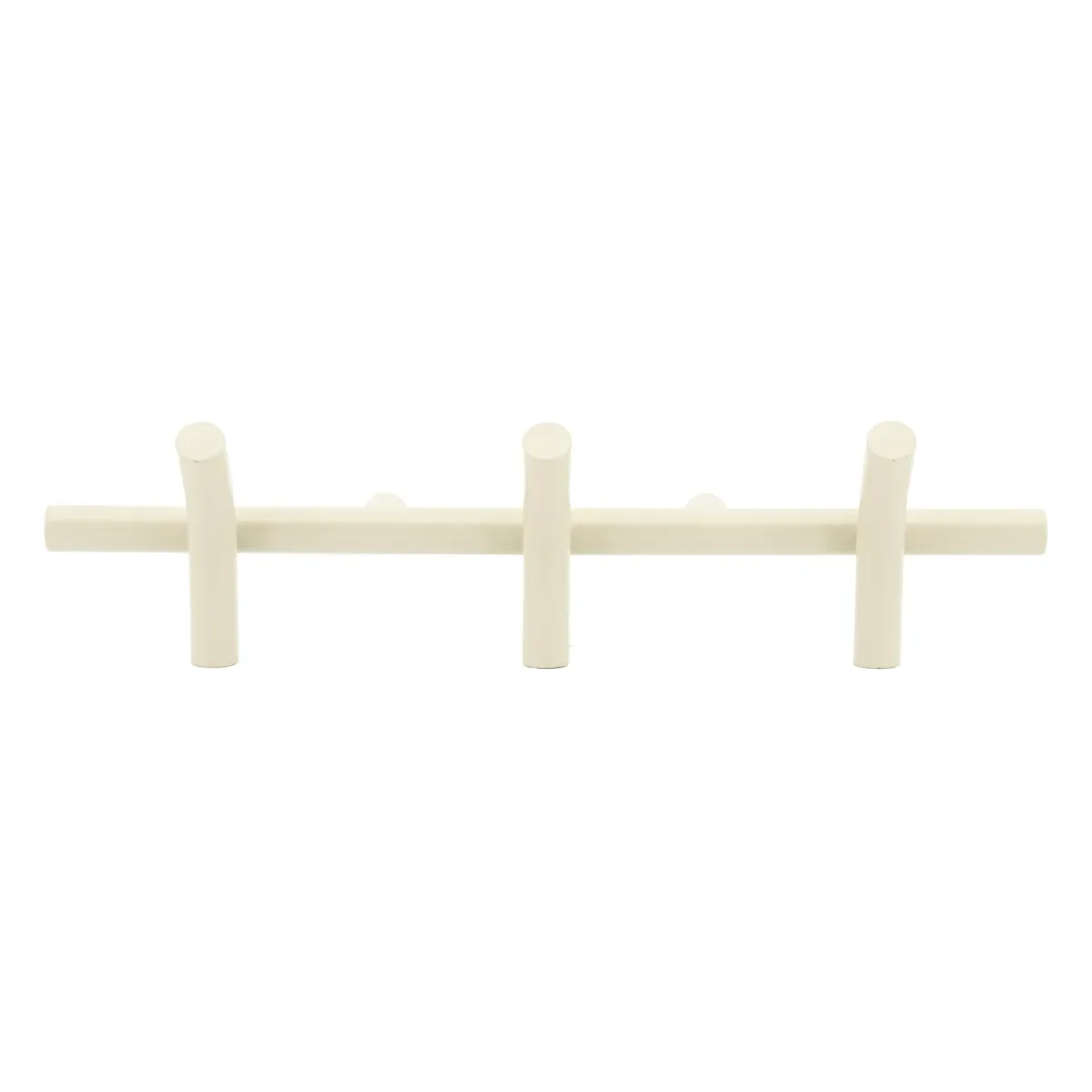Wall coat rack Matto 3 - beige 53x14x11,5 cm