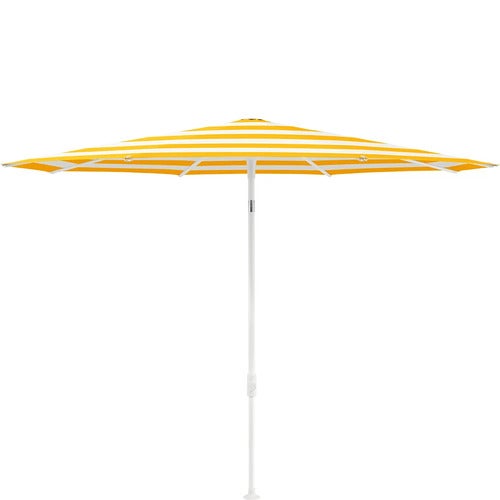 Smart parasoll 250 cm matt white Kat.5 624 Yellow Stripe