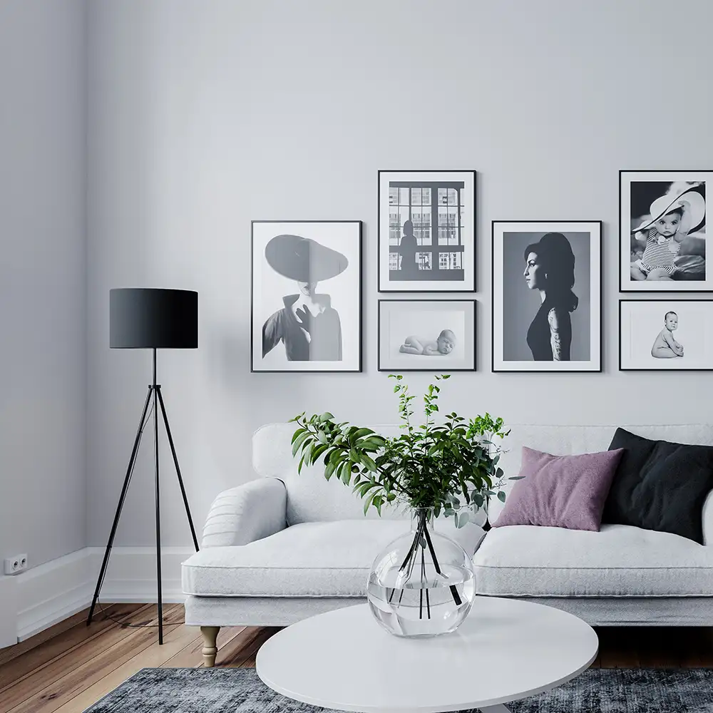 Rina gulvlampe svart