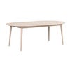 Tyler oval spisebord 170-210x705 cm hvitpigmentert eik