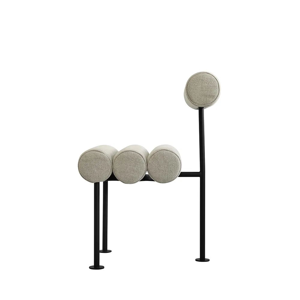 Hiro spisestol svart ramme - lin