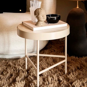 Travertine Sidebord - Cashmere