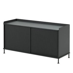 Enfold skjenk 124 x 45 cm  - Black Anthracite Black