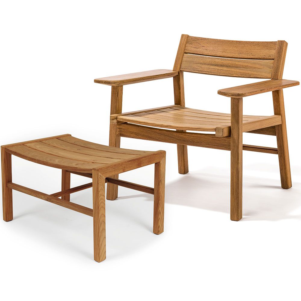 Djurö loungestol teak/teak Skargaarden