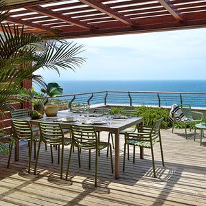 Rio Alu Spisebord 140//210x85 cm Tortora