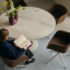  Midst spisebord Ø140 cm - Grey Marble