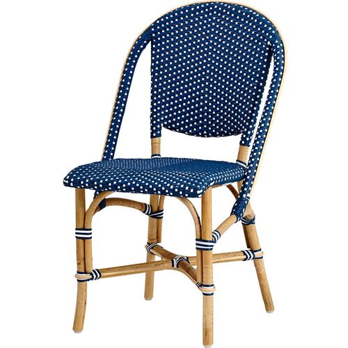 Sofie spisestol i blå rotting