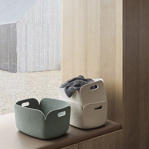 Restore Basket oppbevaringsboks 28 x 28 cm - Dusty Green 