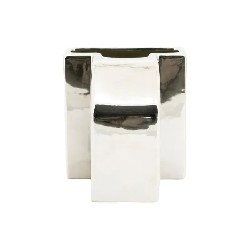 Silv 1 Vase 24x22x26 cm Leirtøy Sølv