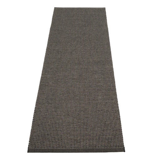 Emm teppe 70x240 cm Black/Linen Metallic