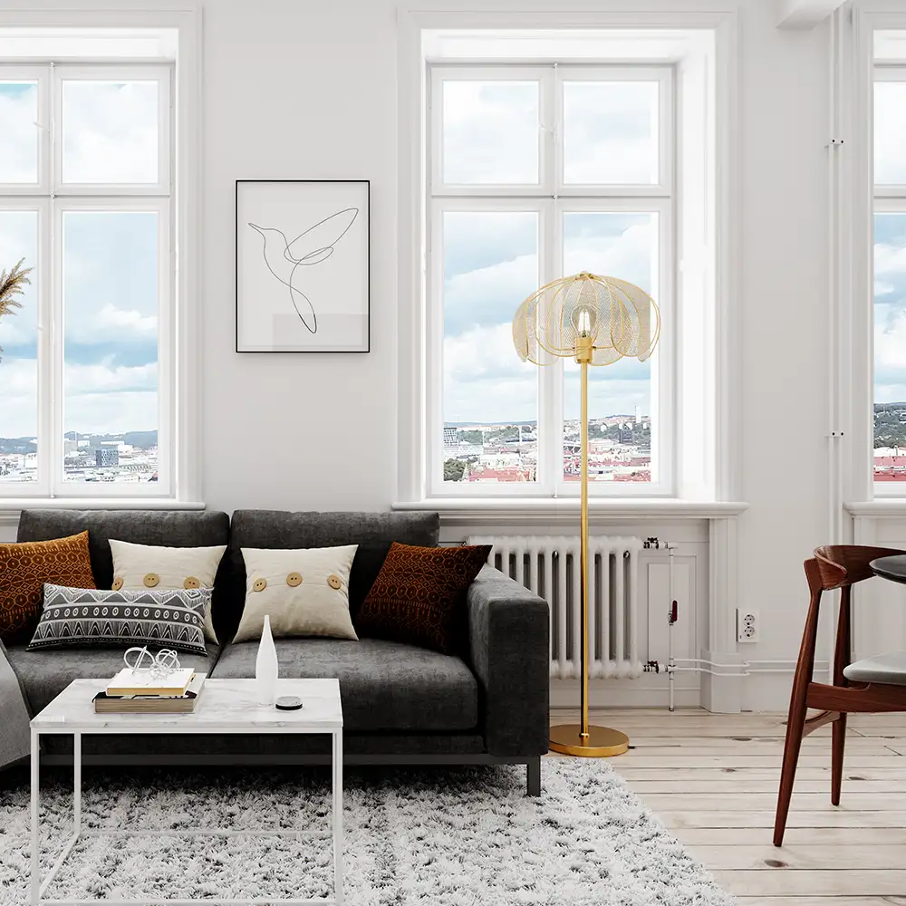 Daisy Gulvlampe Gull