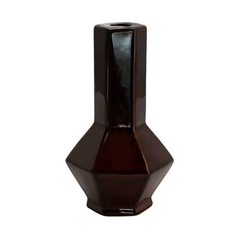 Axis large Lysestake 11,5x10,3x20 cm Leirtøy dark red