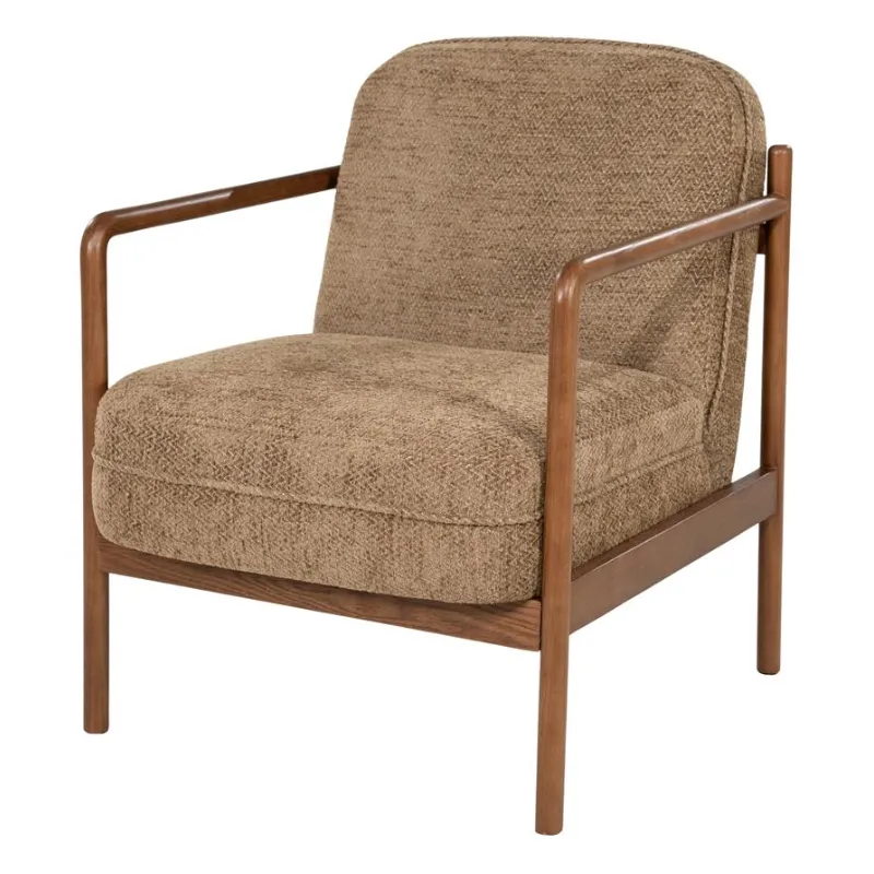 Sutton 66x77x82 cm Eiken Tre & Stoff Brun