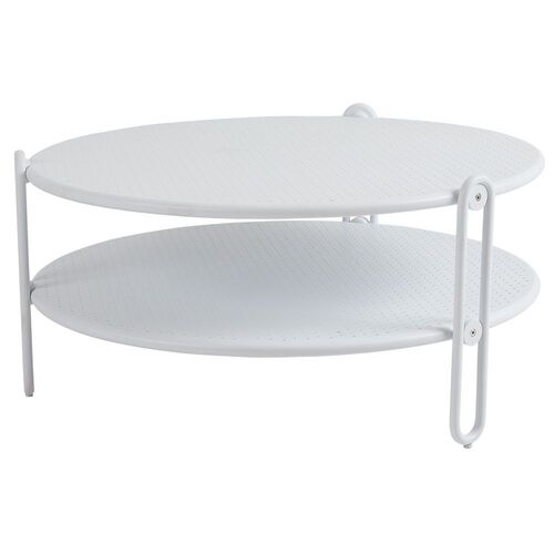 Blixt salongbord 85 cm hvit Brafab