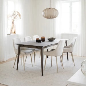 Sierra spisestol lys beige stoff