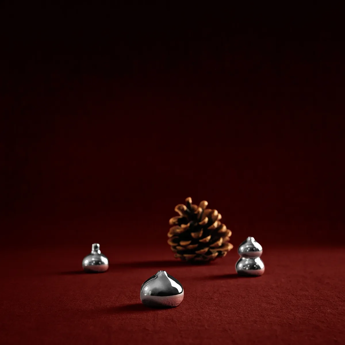 Minivase Komo Silver Sett med 3
