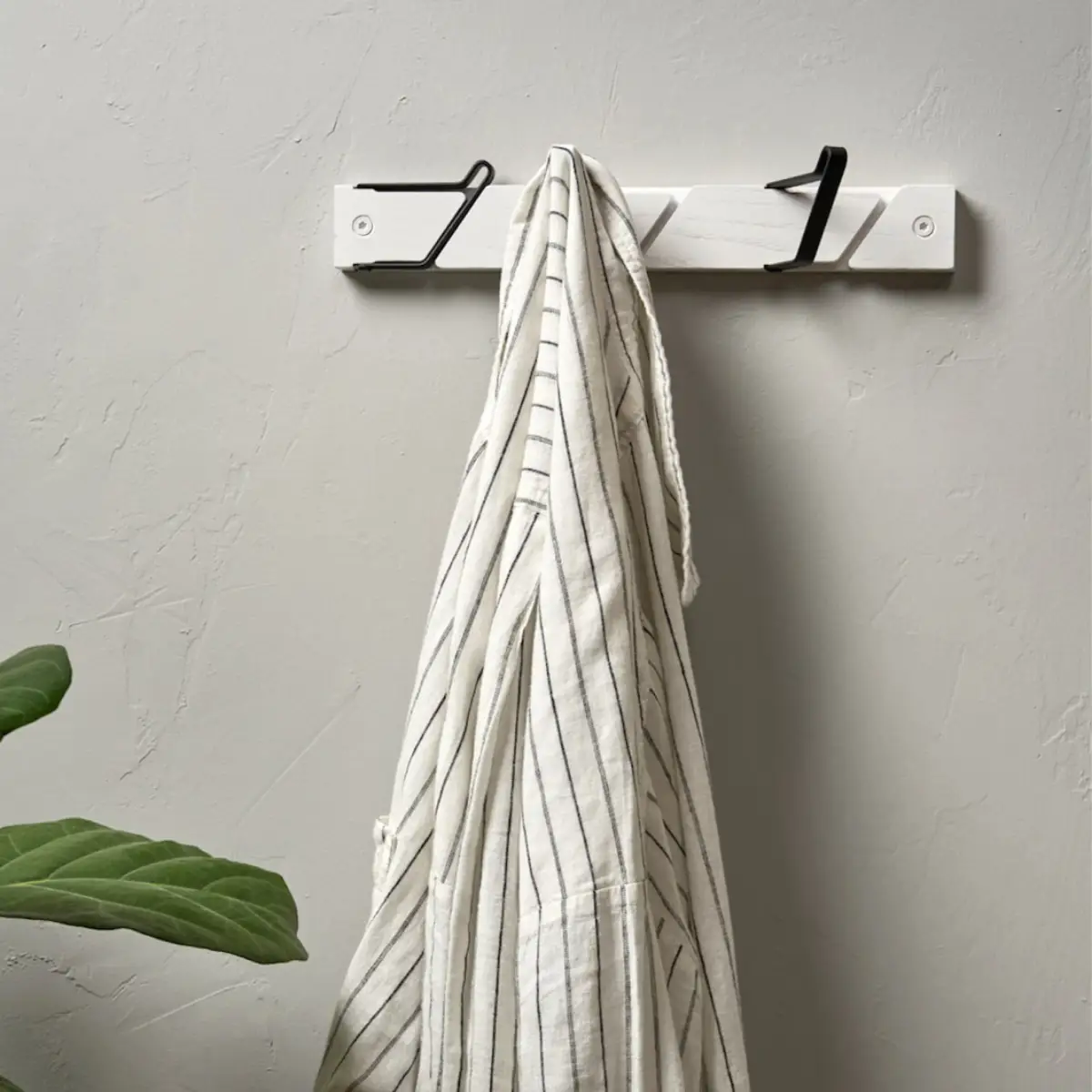 Tamburin Krokliste 52.5 cm Hvit Sort
