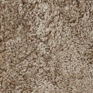 Curly Seat Cover Sheepskin 40x40cm Light Brown 