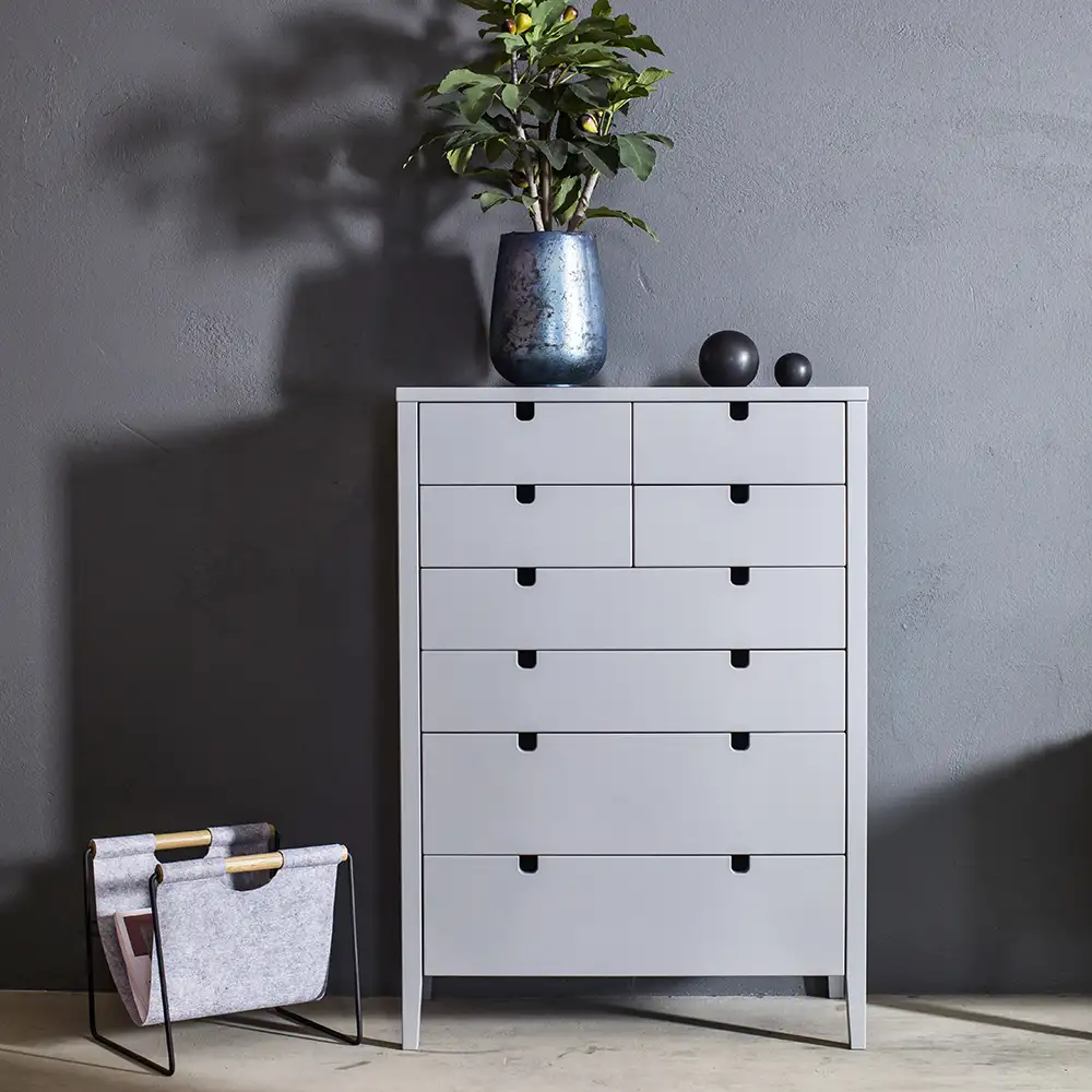 Klinte Kommode 4+4 Grå