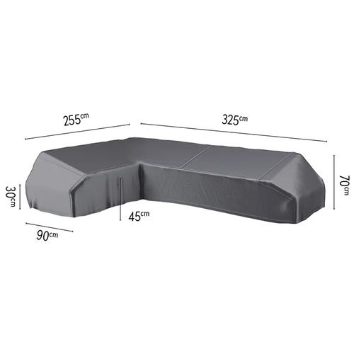 Lounge Platform Cover 325 x 255 x 90 x H30/45/70 Left