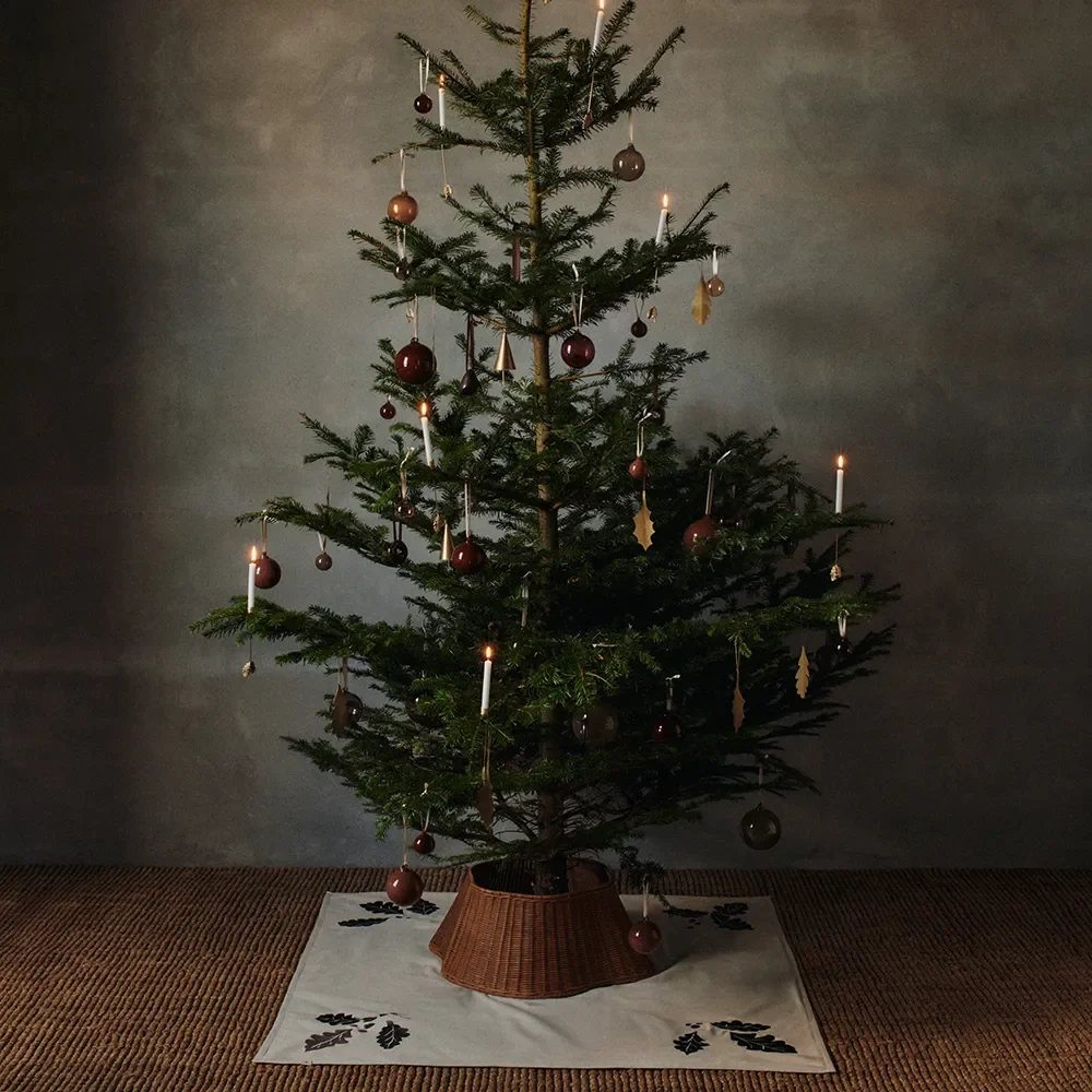 Håndflettet Juletreskjørt Natural