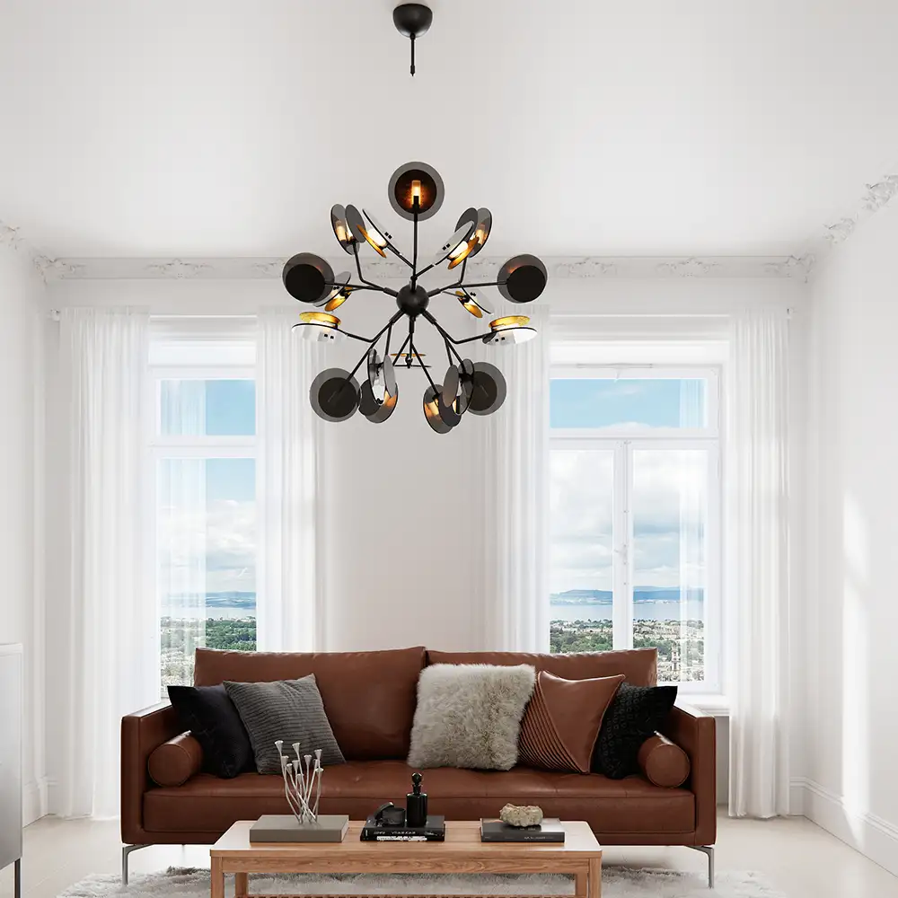 Turno taklampe Ø80cm Svart