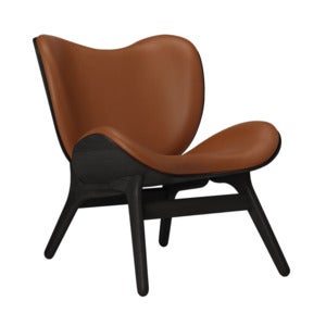 A Conversation Piece Lounge stol Black Oak/Hope Leather Cognac