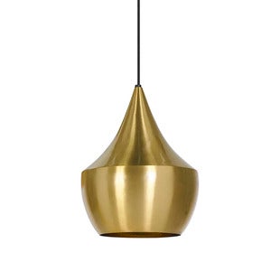 Beat Pendant Fat Brass LED